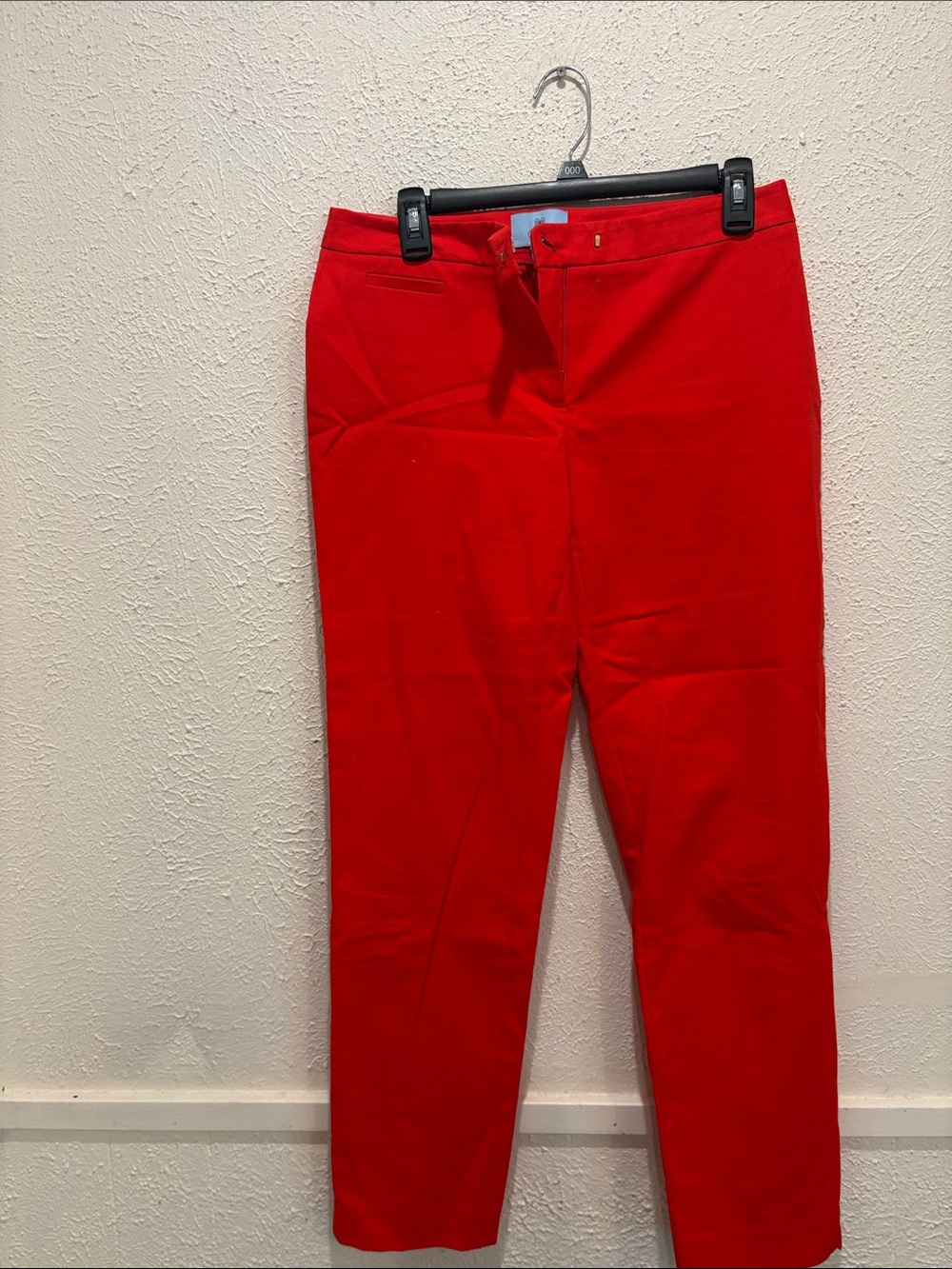 CeCe Bright Red Straight Leg Trousers